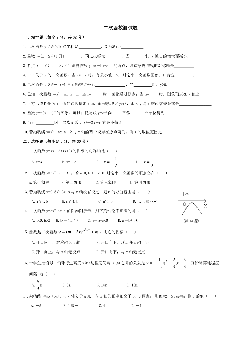 人教版九年级下册数学全册测试卷含答案53453.docx_第1页