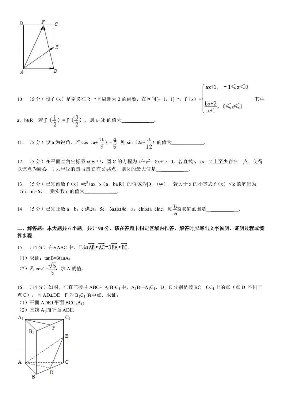 2012年江苏高考数学试卷含答案和解析.docx_第2页