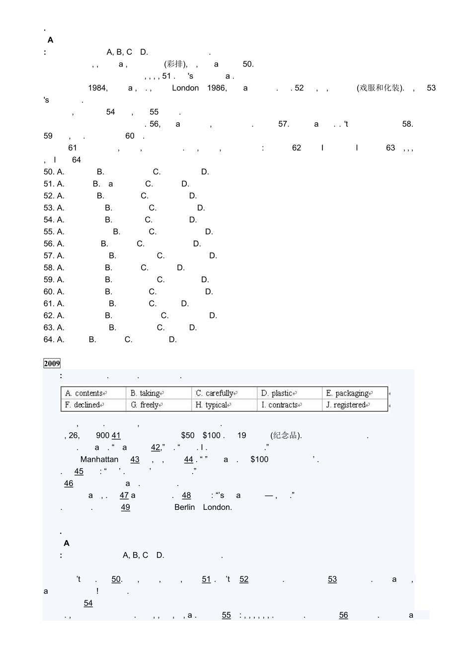 上海高考英语完型填空历年真题.docx_第2页