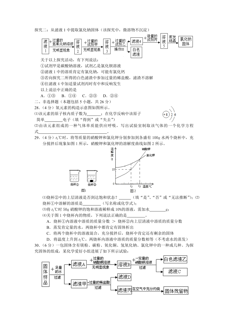 2016年武汉市中考化学试题及参考答案.docx_第2页