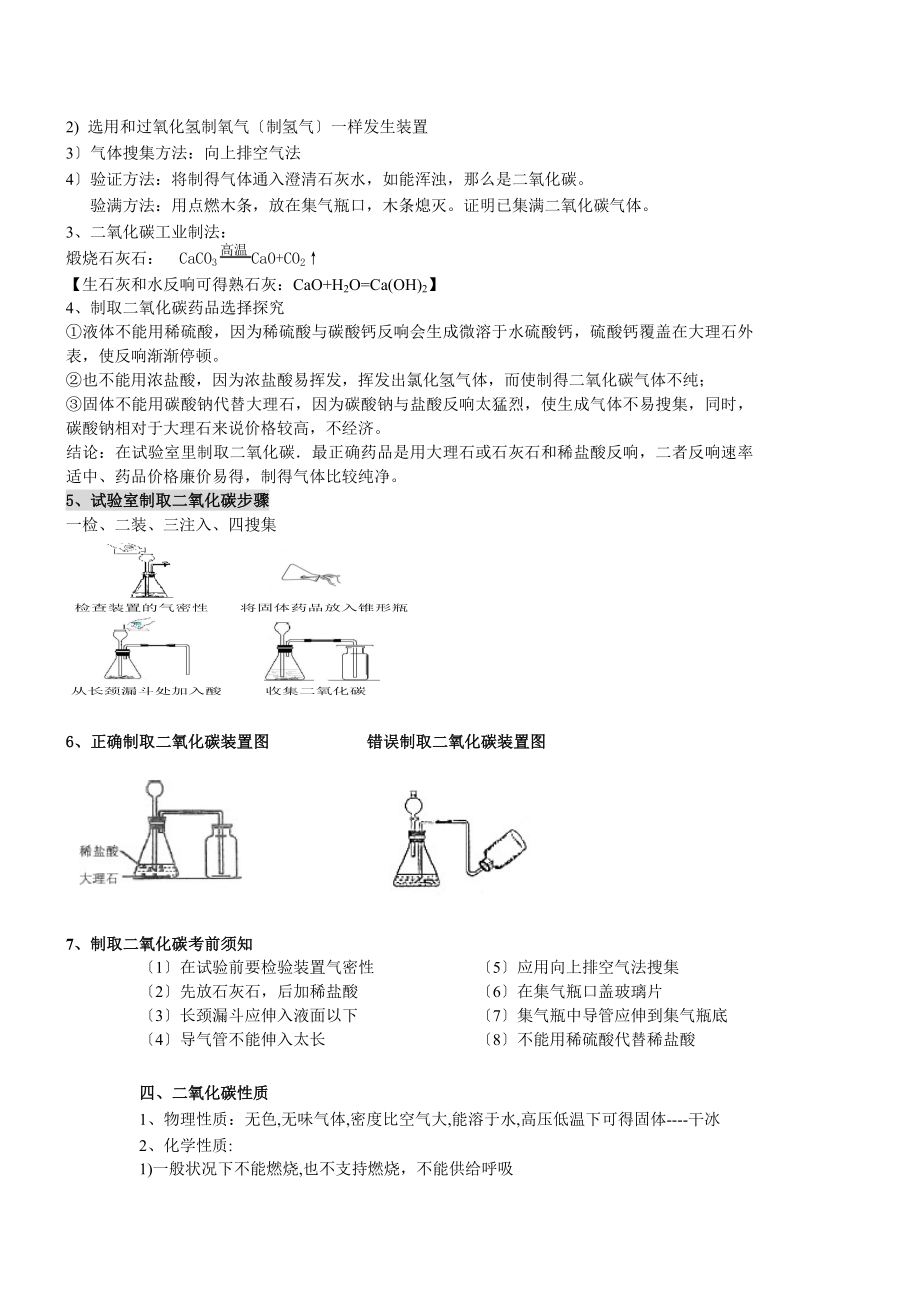 人教初三化学第六单元知识点碳和碳的氧化物.docx_第2页