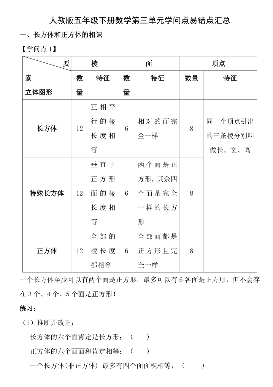 人教版五年级下册数学第三单元知识点.docx_第1页