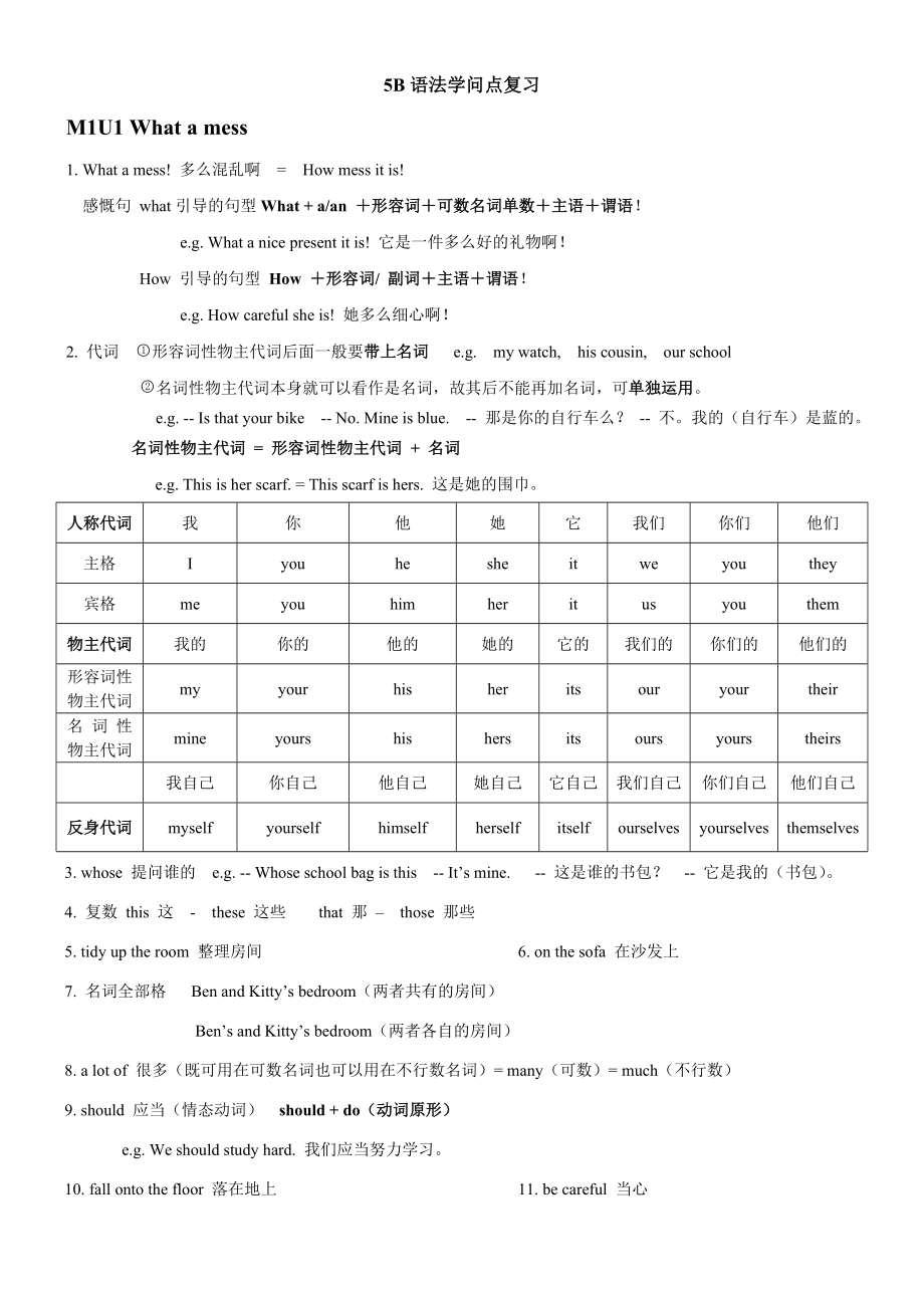 上海牛津英语B语法知识点复习.docx_第1页