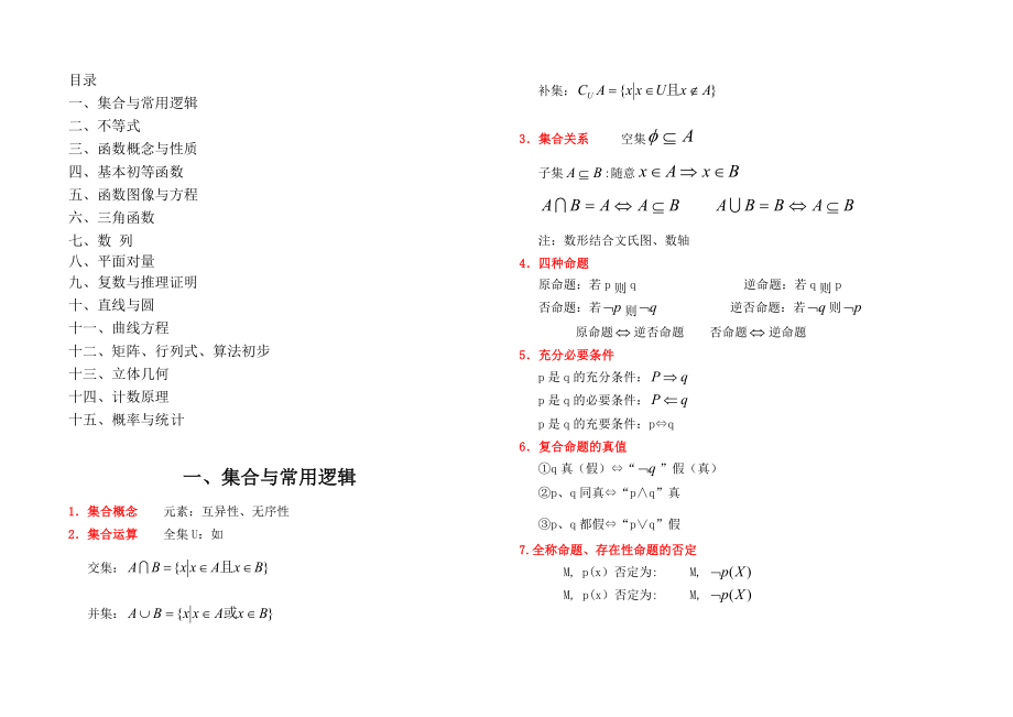 上海教材高中数学知识点总结最全.docx_第1页