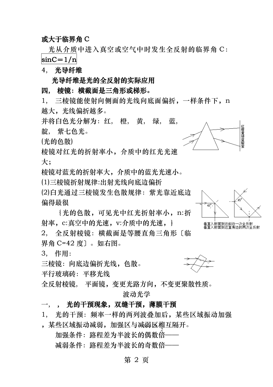 光学和原子物理知识点总结.docx_第2页