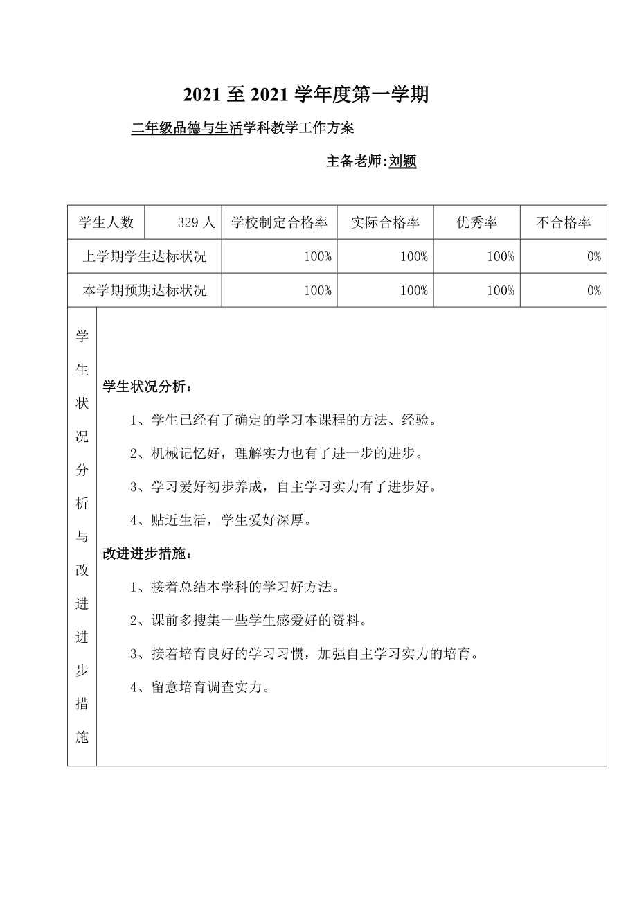 二年级上思品教案.docx_第1页