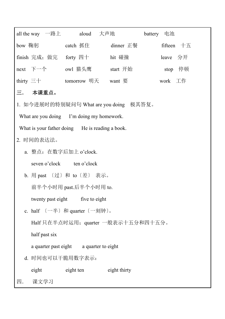 上海英语四年级下册M3U2知识点梳理和练习.docx_第2页