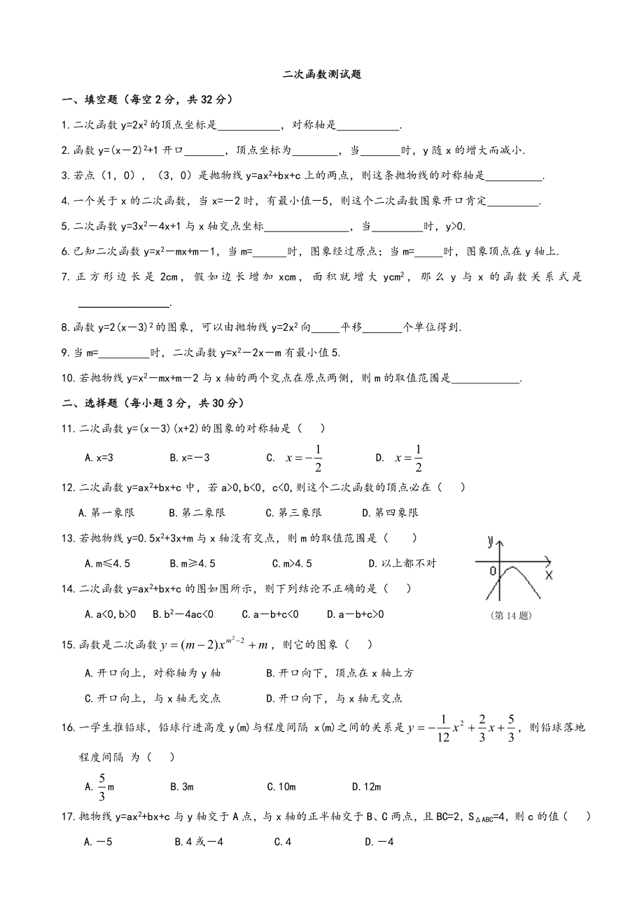 人教版九年级下册数学全册测试卷含答案1.docx_第1页