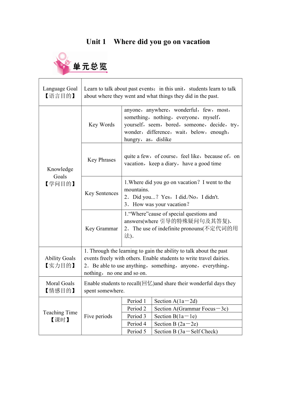 人教版八年级英语上册全册教案1.docx_第1页