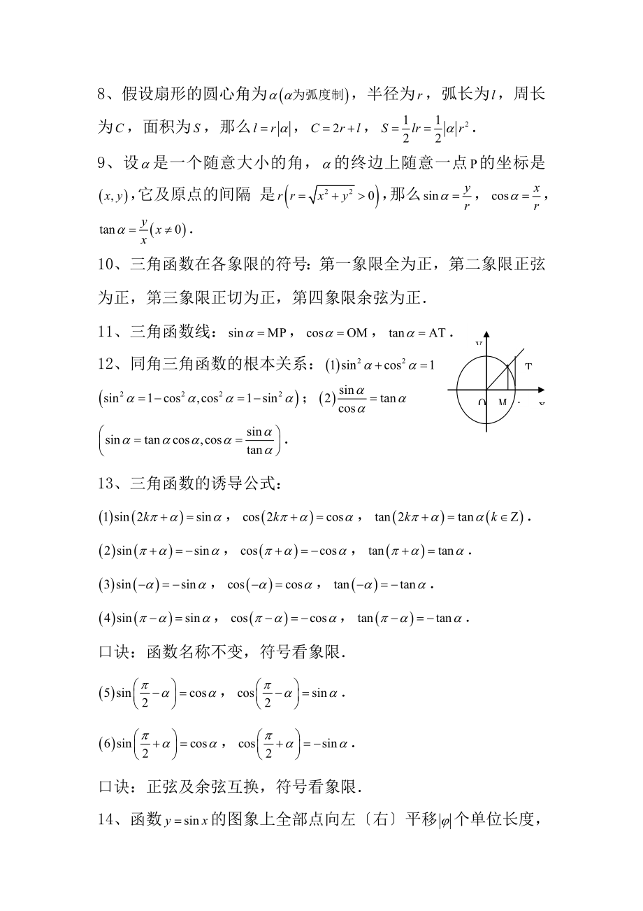 高中数学必修知识点总结归纳.docx_第2页