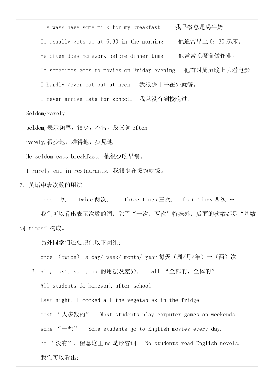 人教版新目标八年级英语上册单元知识详解全册2.docx_第2页