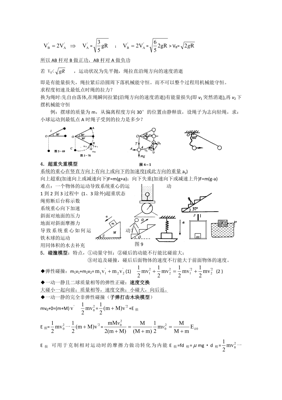 高中物理知识归纳力学模型及方法1.docx_第2页