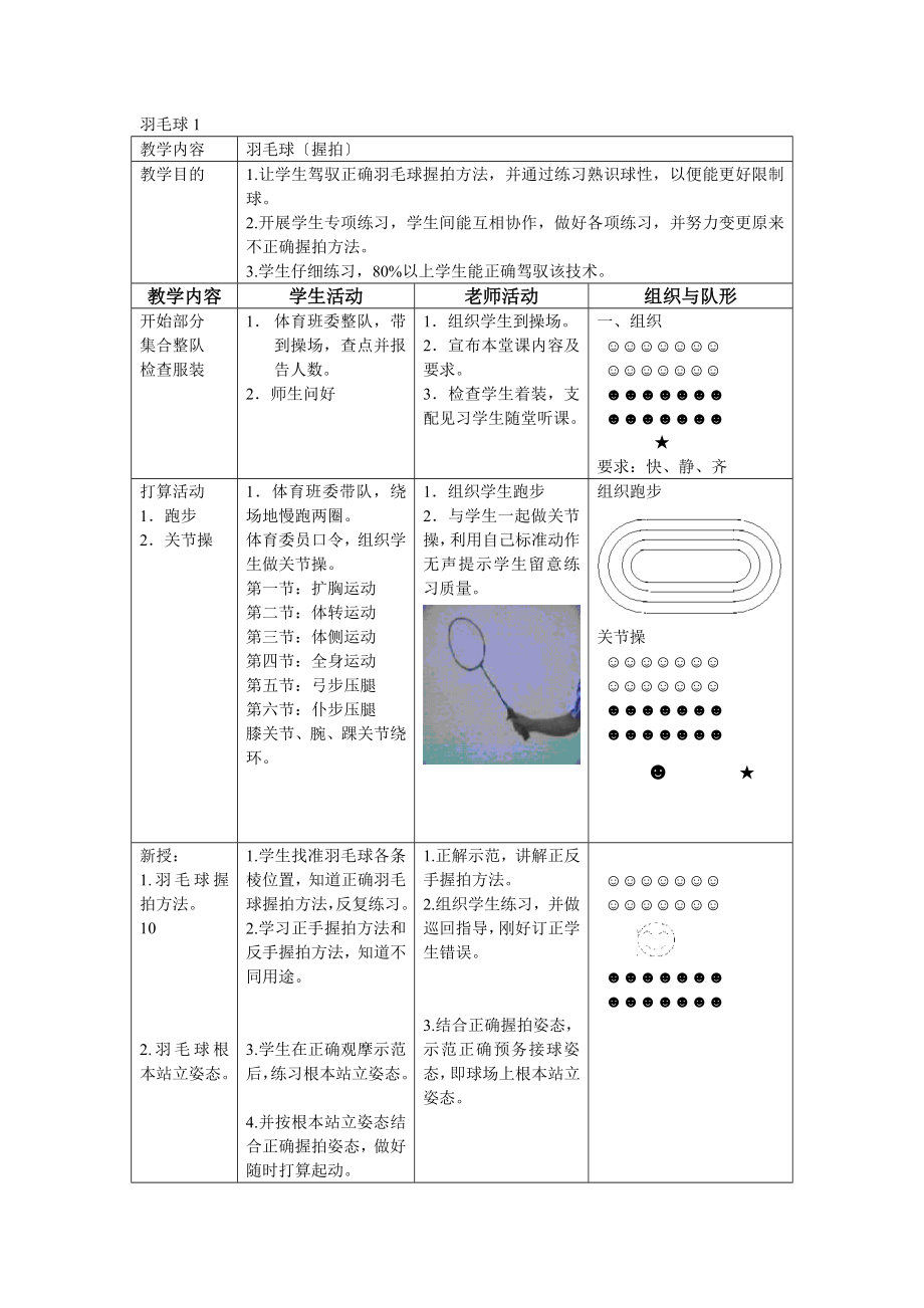 高中羽毛球模块教案.docx_第1页