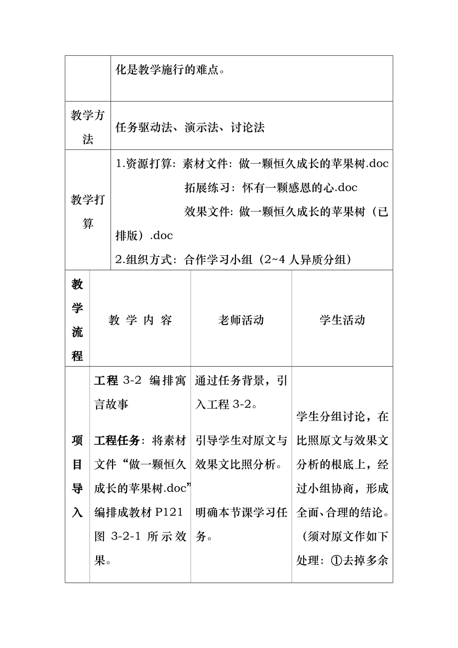 《项目3-2-编排寓言故事》教案.docx_第2页