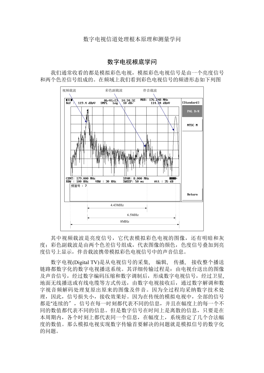 数字电视信道处理基本原理和测量知识[2].docx_第1页