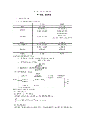 高考化学总复习1有机化学基础知识.docx