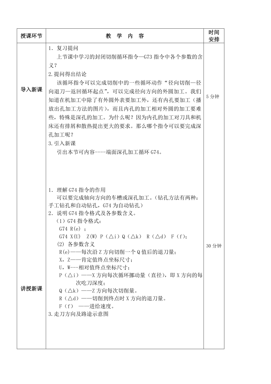 数控编程端面深孔切削循环G74指令教案.docx_第2页