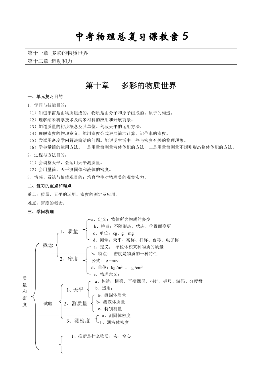 中考物理总复习课教案05.docx_第1页