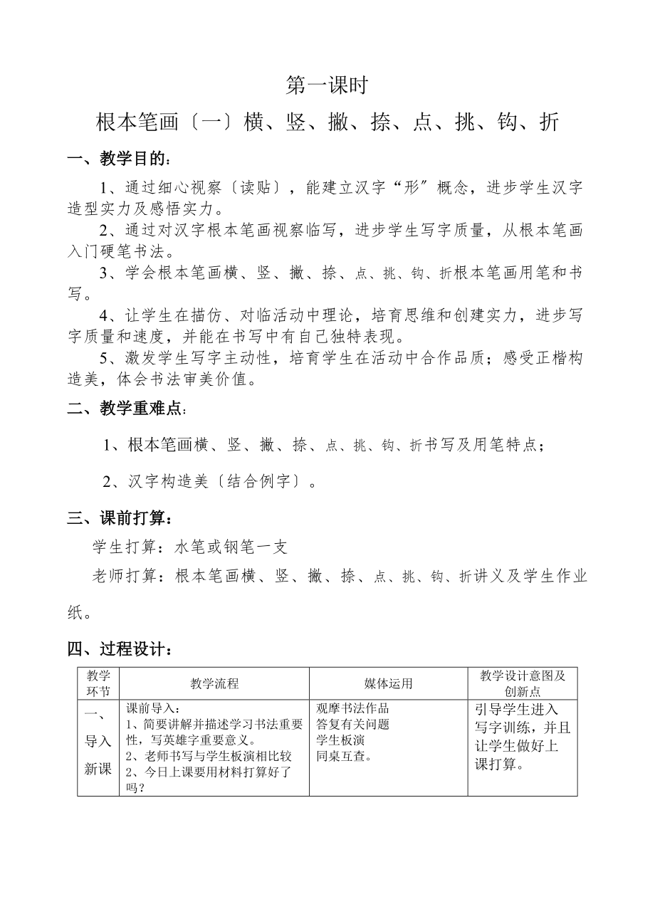 高一第一学期硬笔书法教案.docx_第2页