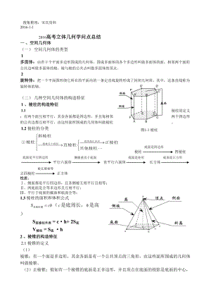 高考立体几何知识点总结详细2.docx