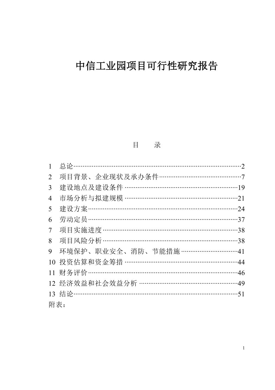 新中信工业园项目可行性研究报告.doc_第2页