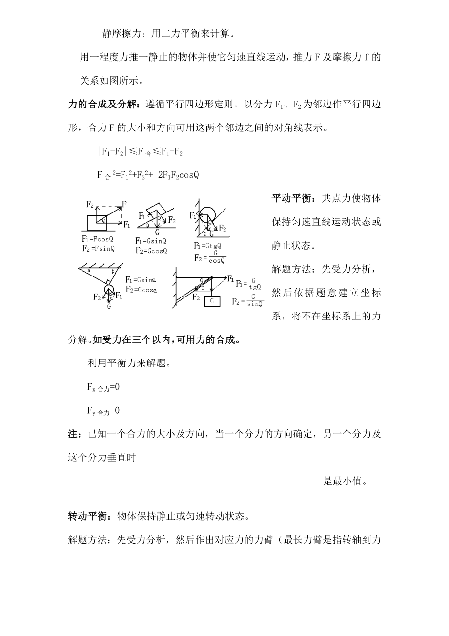 高中物理总复习提纲知识点汇总超全.docx_第2页