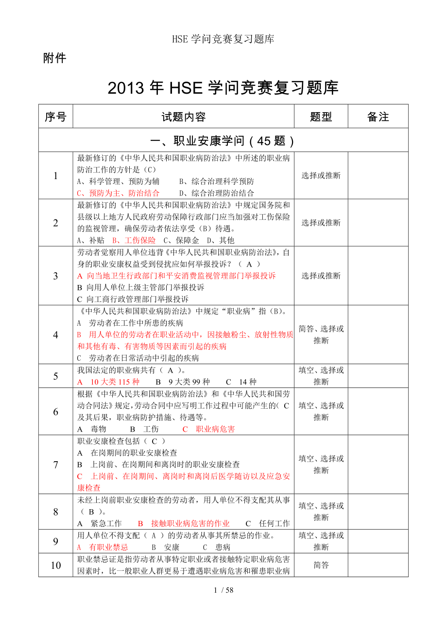 HSE知识竞赛复习题库.docx_第1页