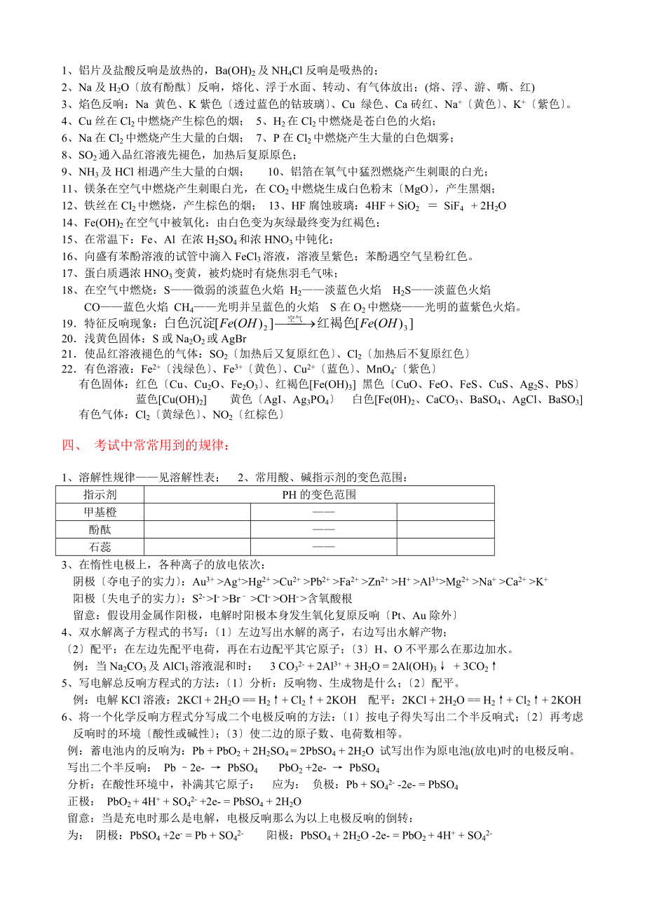 高中化学知识点总结及化学方程式.docx_第2页