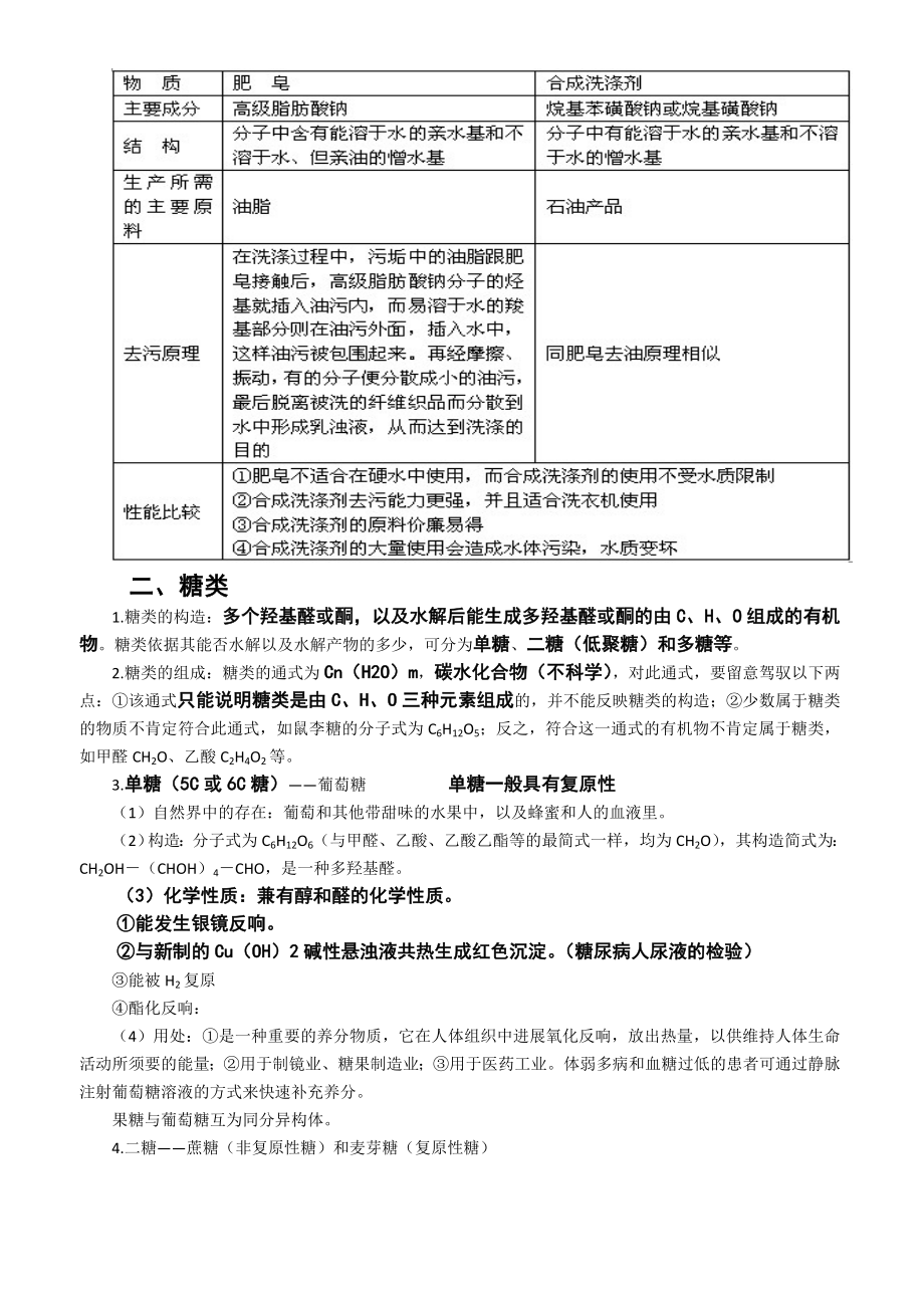 第四章生命中的基础有机化学物质知识点总结1.docx_第2页