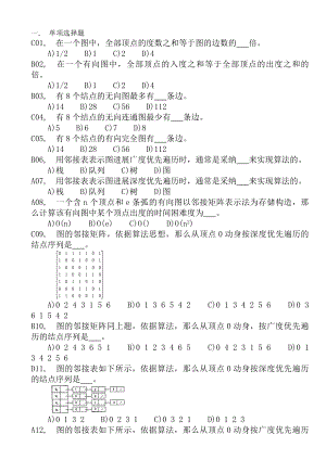 数据结构第7章答案.docx