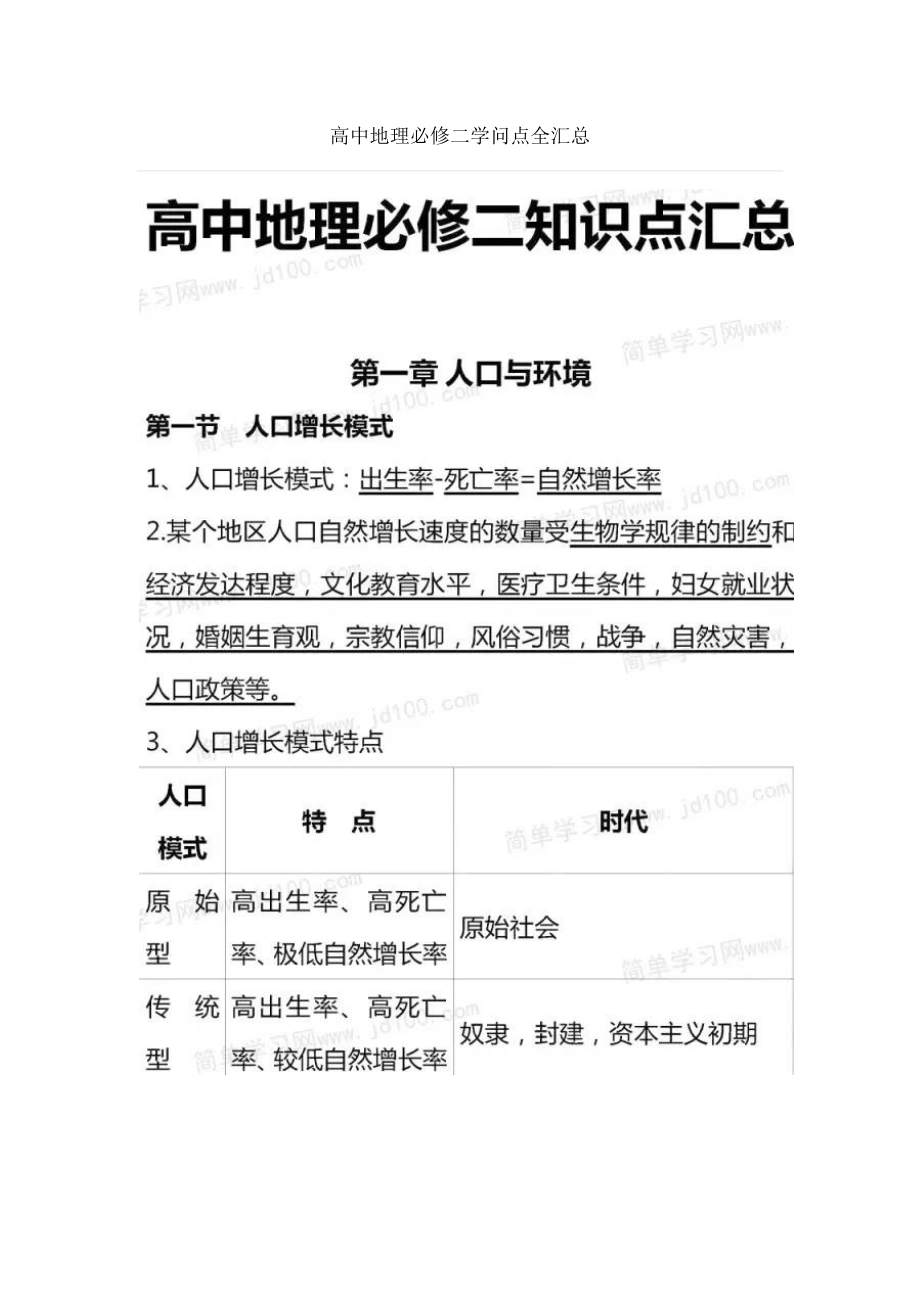 高中地理必修二知识点全汇总.docx_第1页