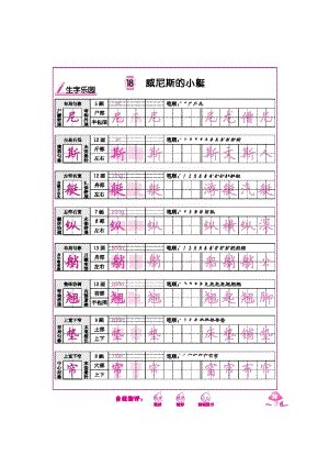 五年级下册语文素材 第七单元字词句书写练习 部编版.docx