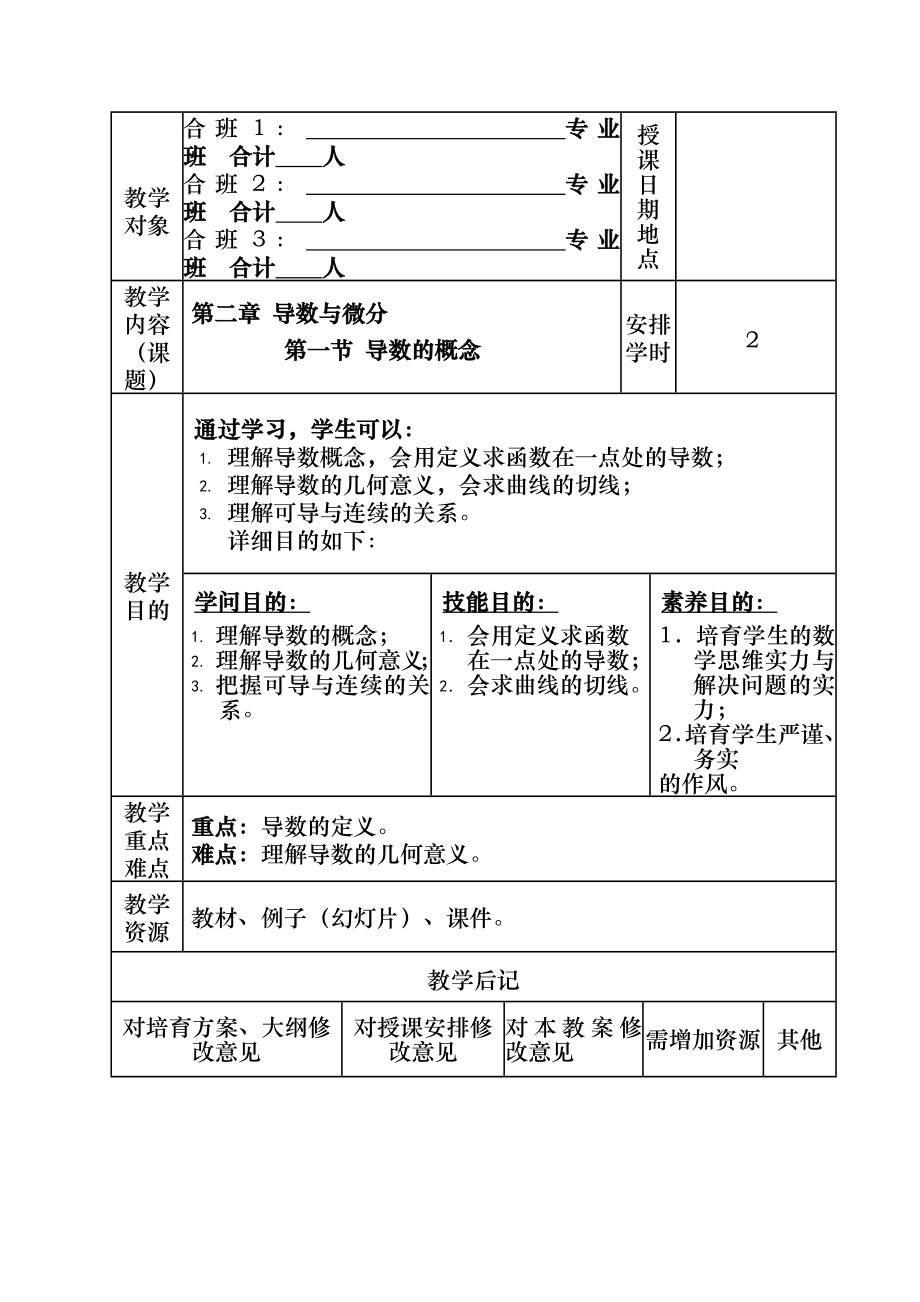 高等数学-导数的概念-教案.docx_第1页