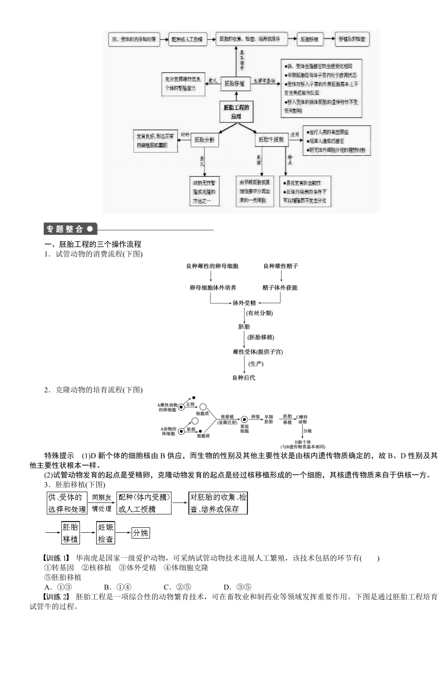 大庆市第十三中学资料胚胎工程复习教案.docx_第2页