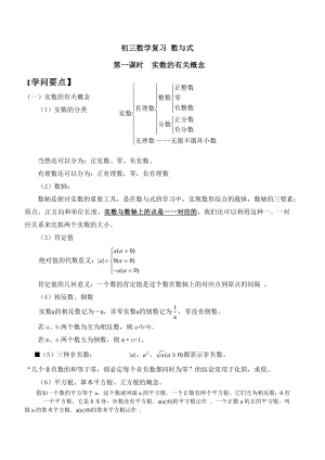 初三数学复习数与式知识点讲解1.docx