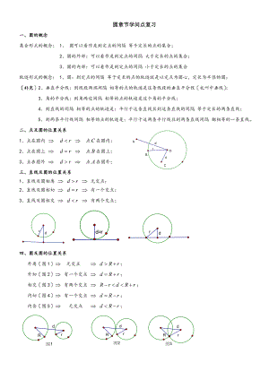 初三数学圆知识点复习专题经典.docx