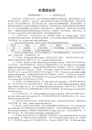 高中英语非谓语动词用法详解及练习(含答案详解).docx