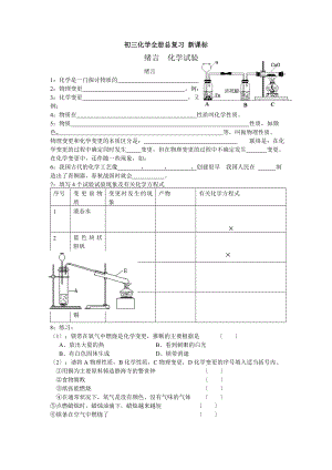 初三化学全册总复习经典习题全.docx