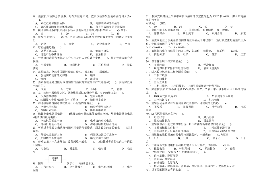 数控机床装调维修工高级工理论附完整答案.docx_第2页