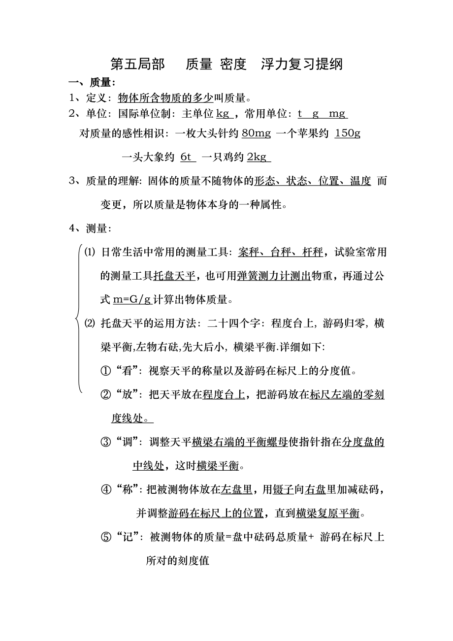 沪科版八年级下物理知识点整理.docx_第1页