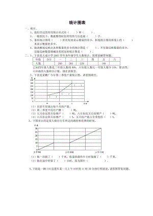 人教版小学数学六年级总复习题库统计图表.docx