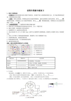 高中通用技术读图作图题应用题专题复习含答案.docx