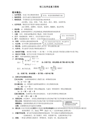 初三化学总复习资料重点.docx