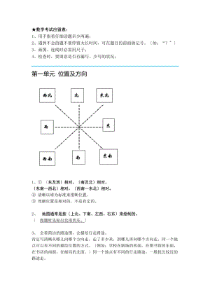 部编版新人教版语文数学下册知识点三年级数学.docx