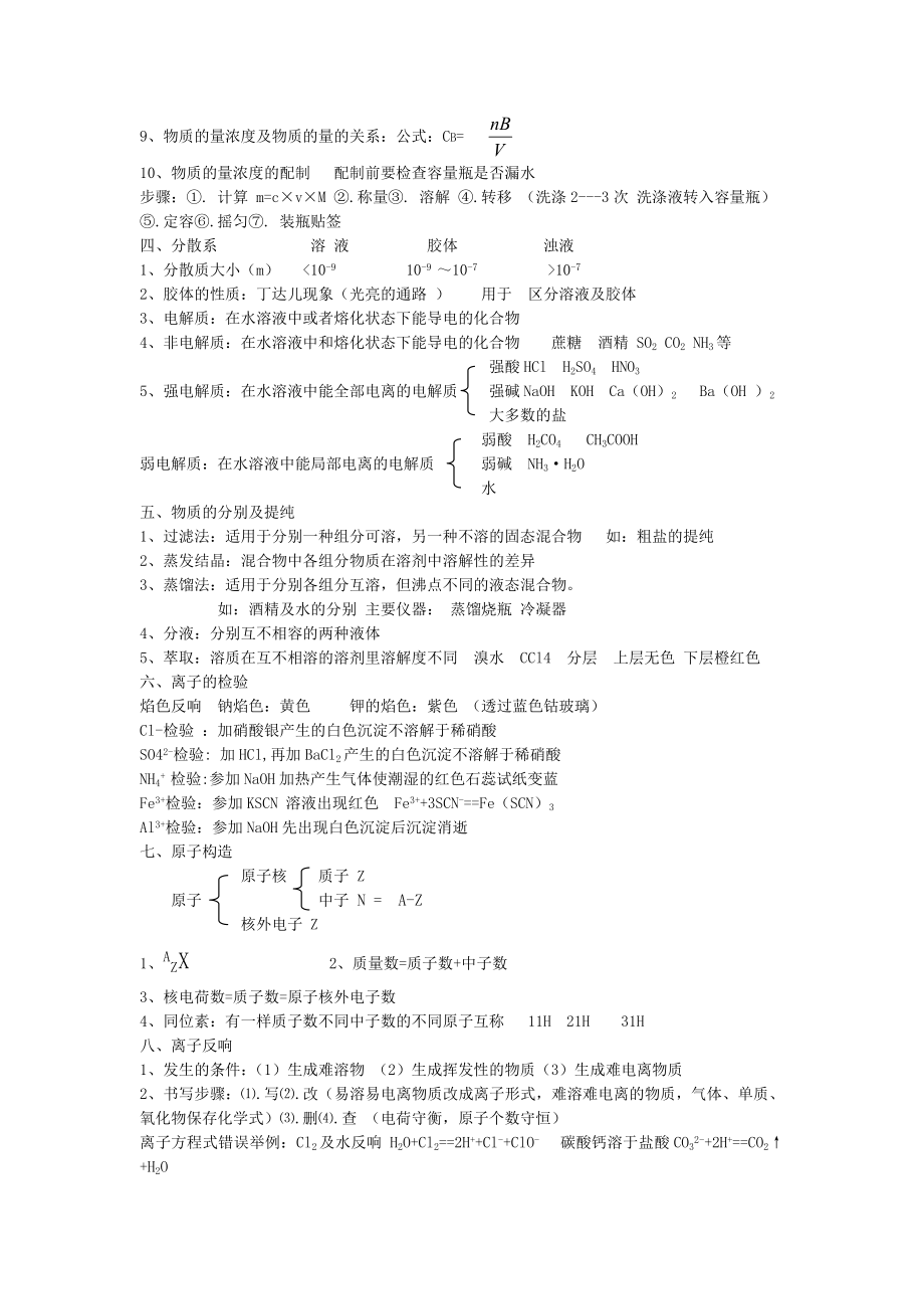 山东高中化学学业水平测试知识点总结1.docx_第2页