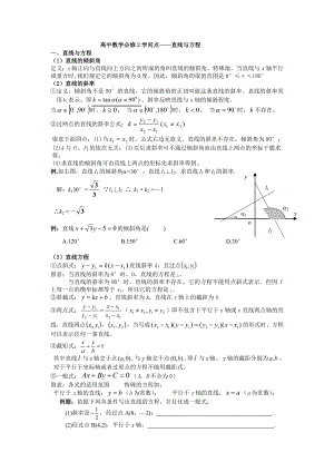 高中直线与方程知识点解析及经典例题1.docx