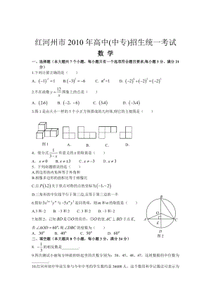 云南省红河州市中考真题.docx