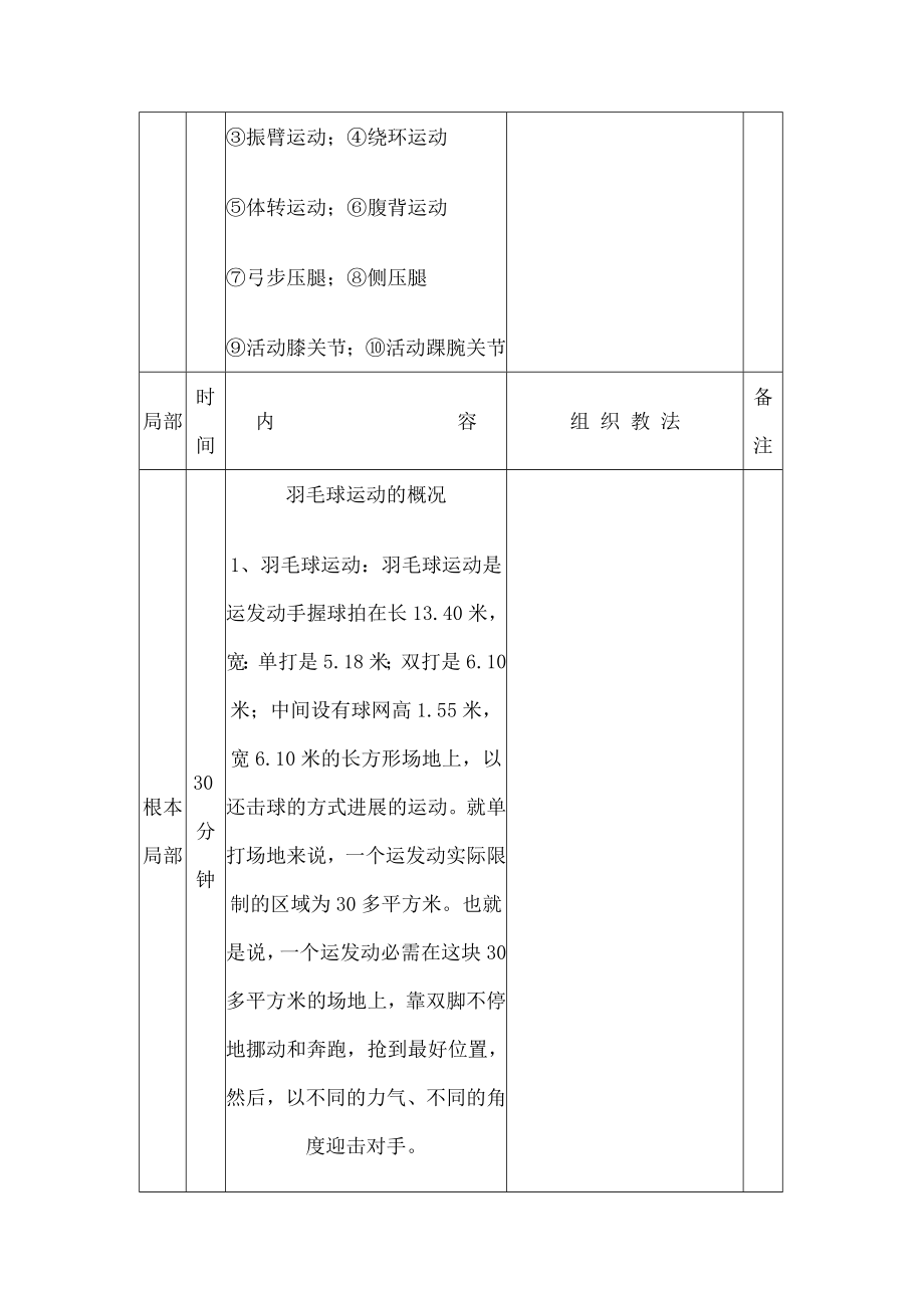 常庄小学羽毛球社团活动教案全.docx_第2页