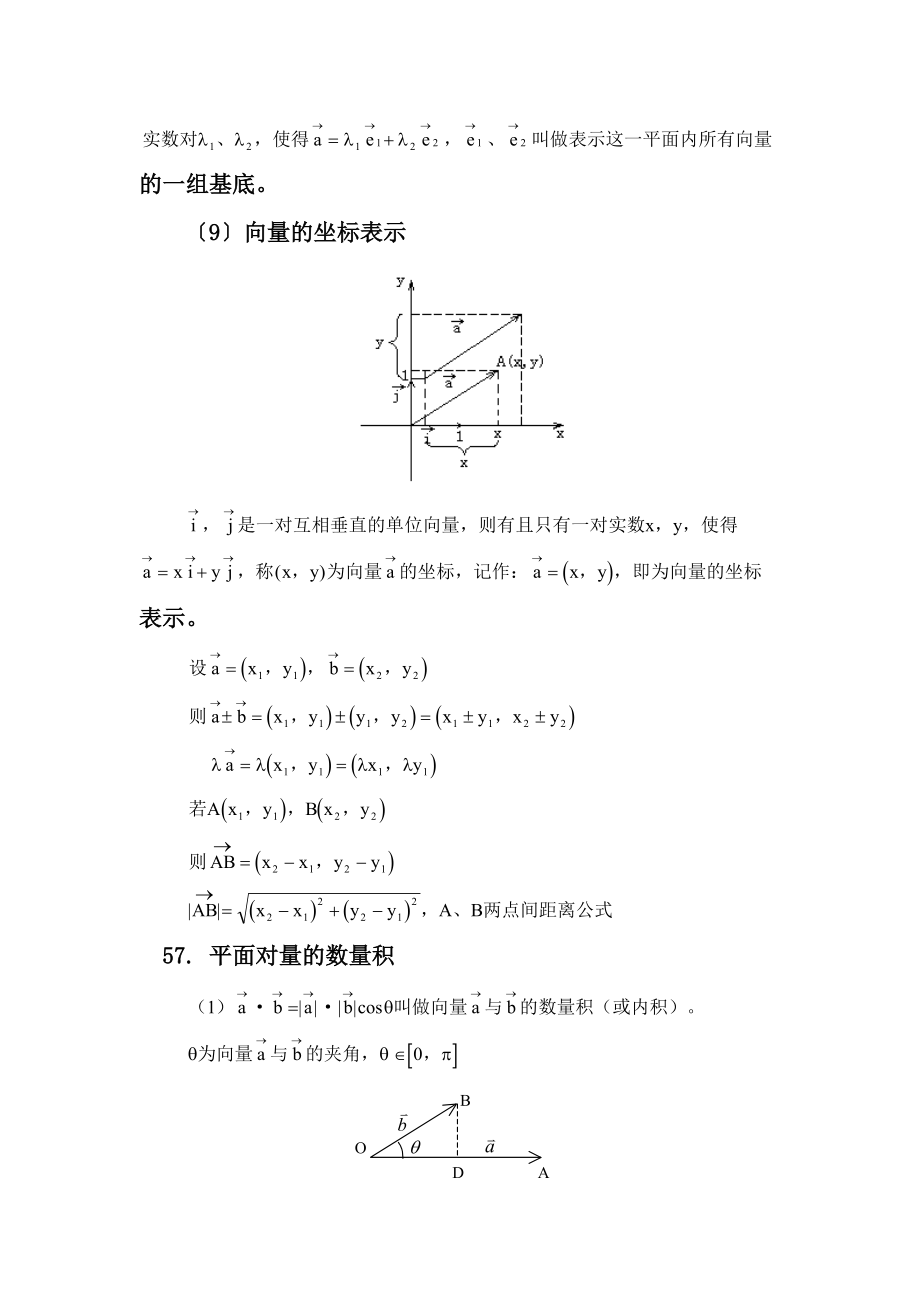 高中数学知识点总结之平面向量与空间几何经典必看.docx_第2页