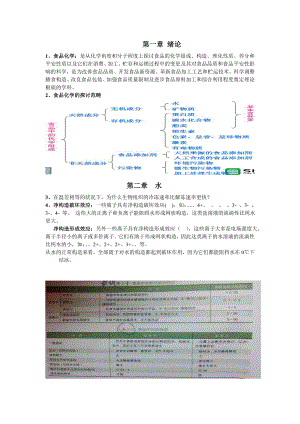 食品化学期末考试知识点总结...docx